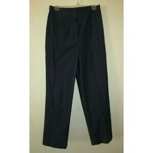 Dialogue Woman's Pant sz 10 Tapered Straight Cotton Crop Elastic Waist A46343
